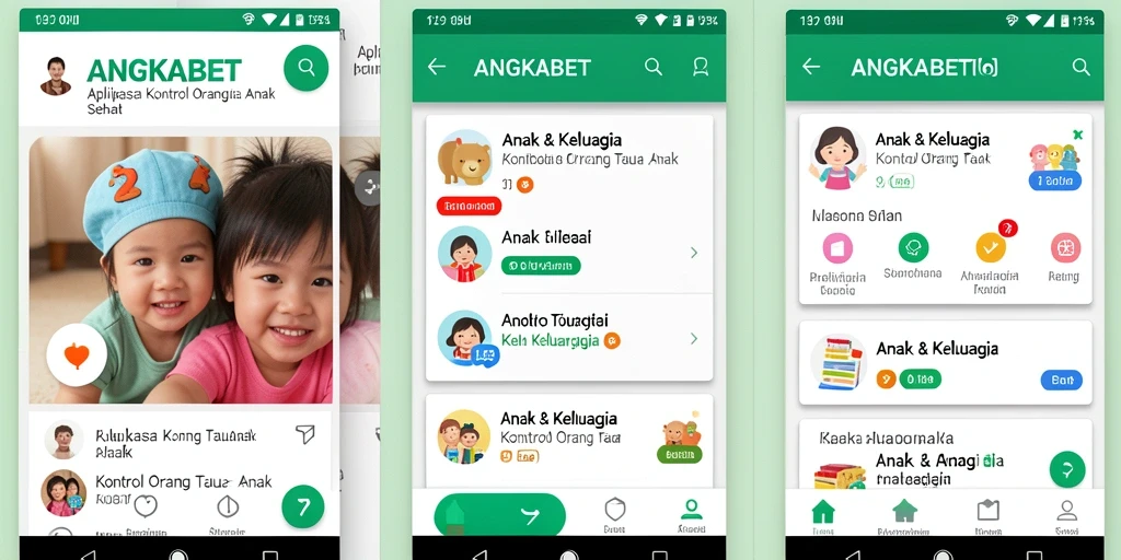 Tampilan antarmuka aplikasi ANGKABET untuk kontrol orang tua yang efektif.