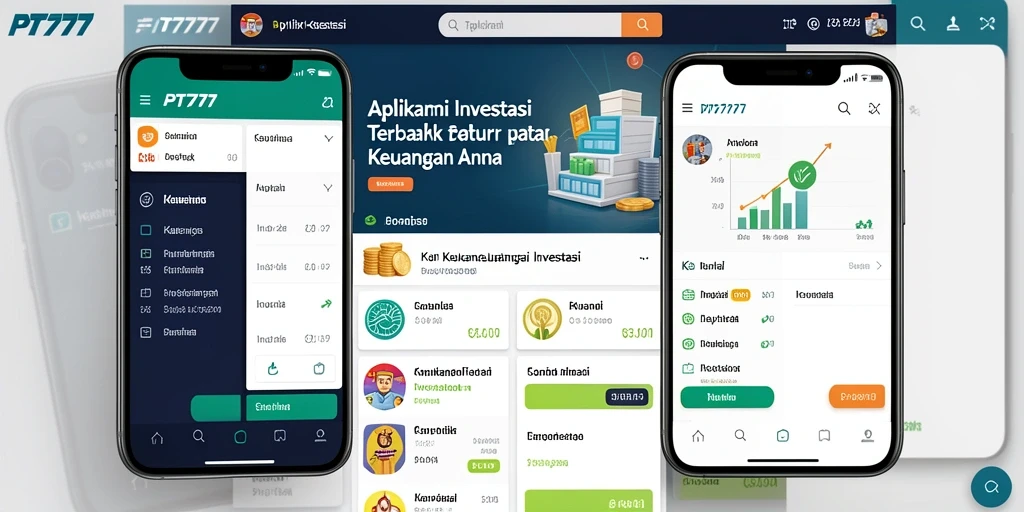 Screenshot utama PT777 menampilkan antarmuka aplikasi Investasi yang user-friendly.