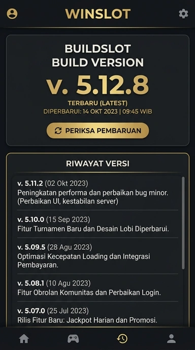 Riwayat Versi Terbaru Winslot untuk Android