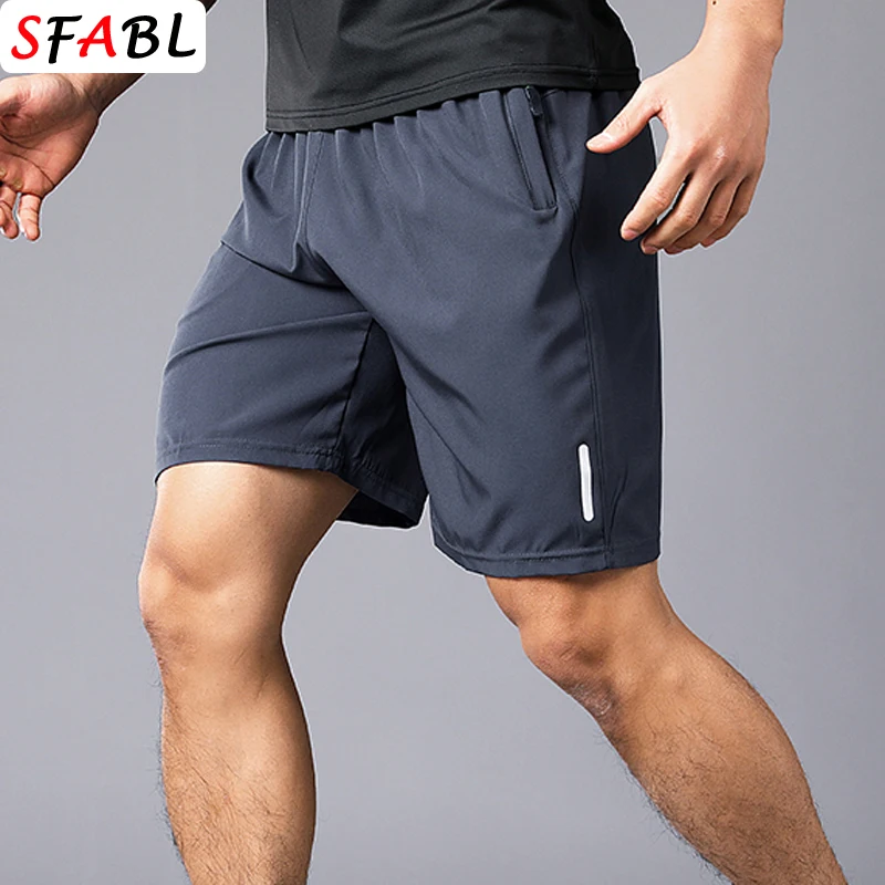 Board Shorts Men Summer Gym Short Pants Sports Quick Dry Zipper Pockets Training Running Short Pants Mens Gym Shorts Men Workout - Image 2