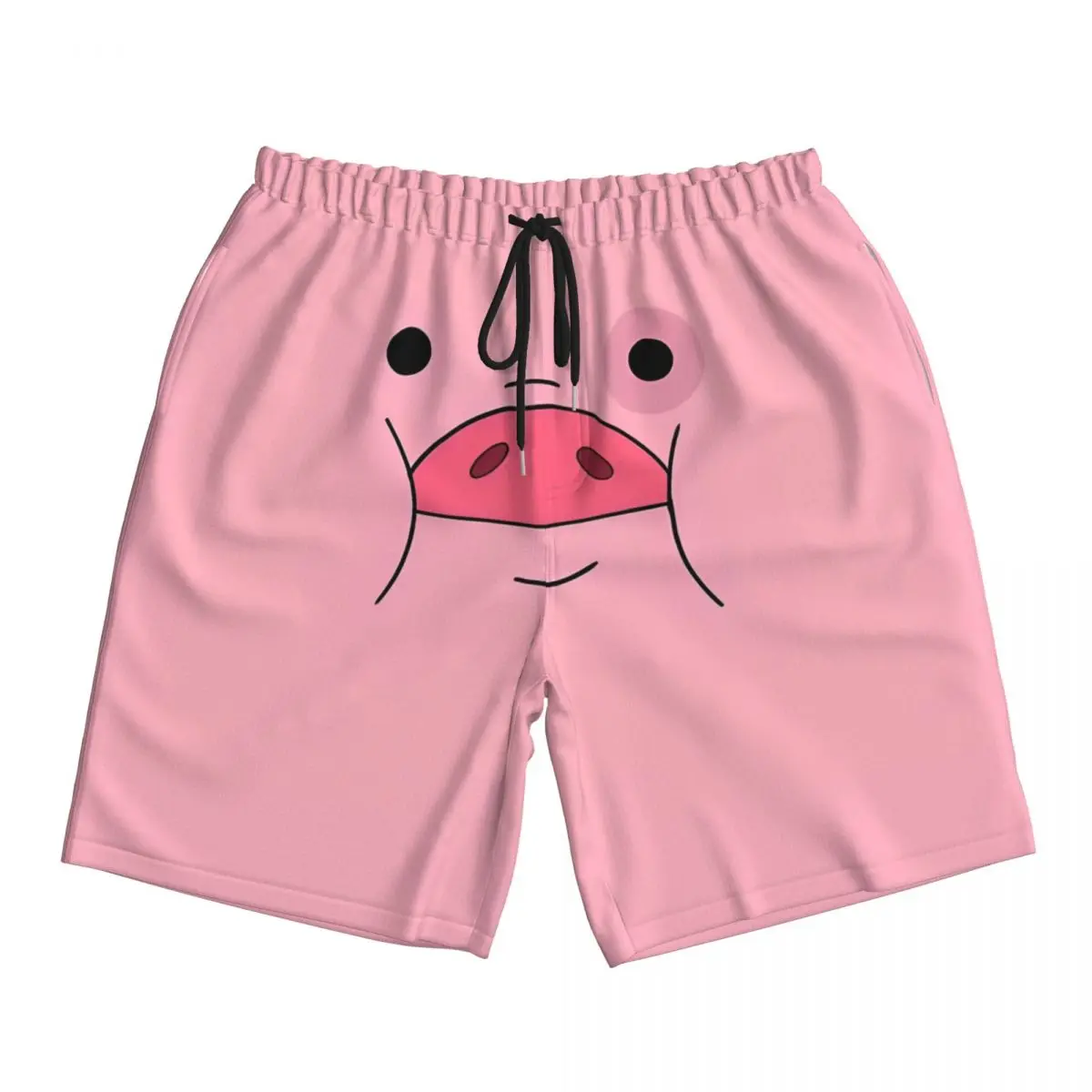 Cute Pig Face Gravity Falls Waddles Swim Board Pants Women Trunks Beach Print Short Pants Ice Summer Men Shorts
