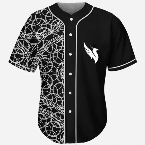 Illenium Jersey Illenium geometric split rave baseball jersey for EDM festivals rave baseball jersey button down shirt men/women
